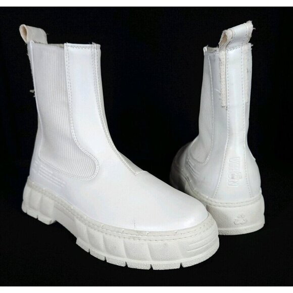 Viron 1997 Chelsea Boots Size 37 US 6 Womens White - Picture 3 of 16